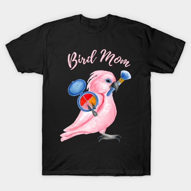 Cockatoo Parrot Bird Mom T-Shirt by IvyLilyArt